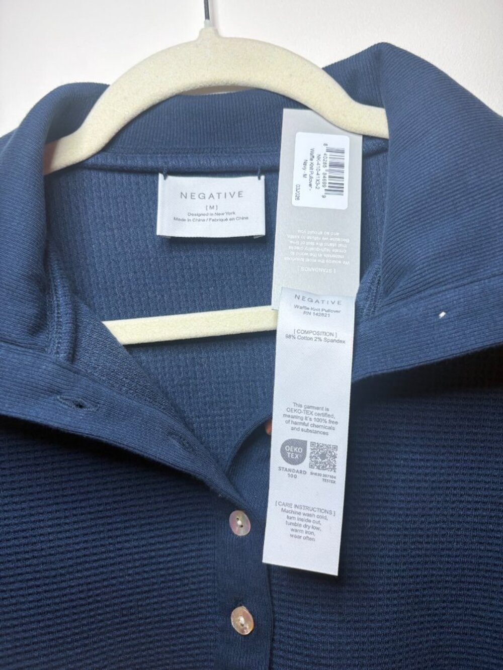 Negative | NWT | Waffle Knit Pullover, Size: M - Picture 12 of 15